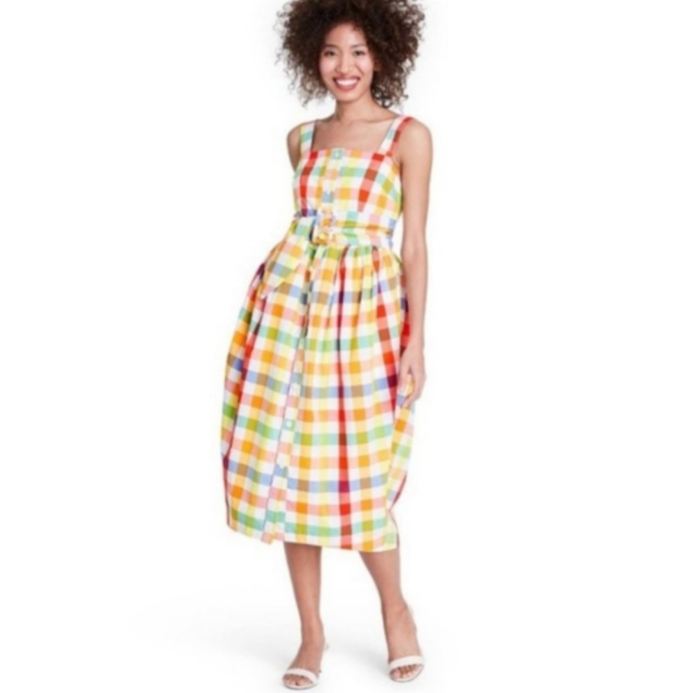 Rare Christopher John Rogers plaid dress - Picture 1 of 11